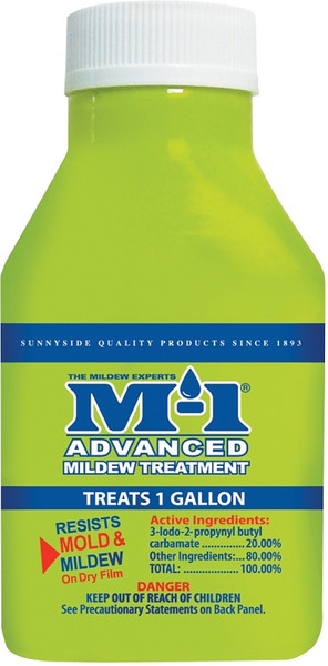 M-1 AM1.5B Advanced Mildew Treatment, 1.5 oz, Liquid, Yellow [SKU: ORG0043976]