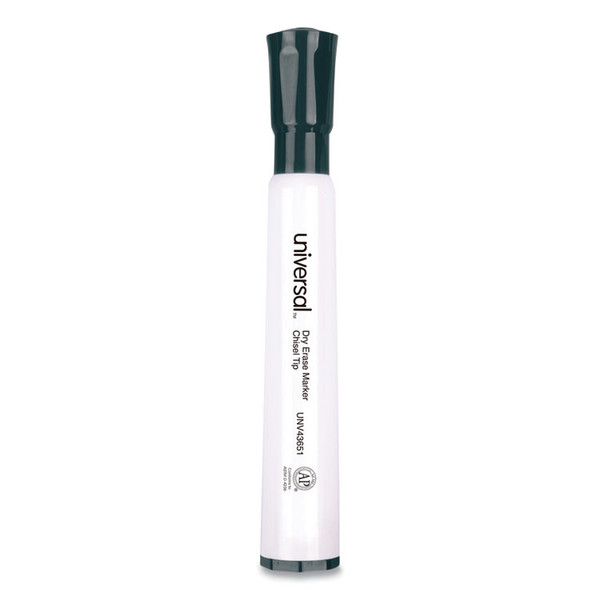 Dry Erase Marker, Broad Chisel Tip, Black, Dozen [SKU: UNV43651]