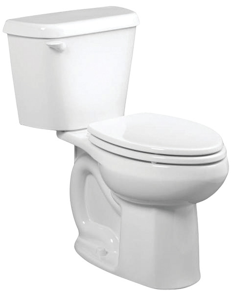 American Standard Colony Series 751AA001.020 Complete Toilet, Elongated Bowl, 1.6 gpf Flush, 12 in Rough-In, White [SKU: ORG0073593]