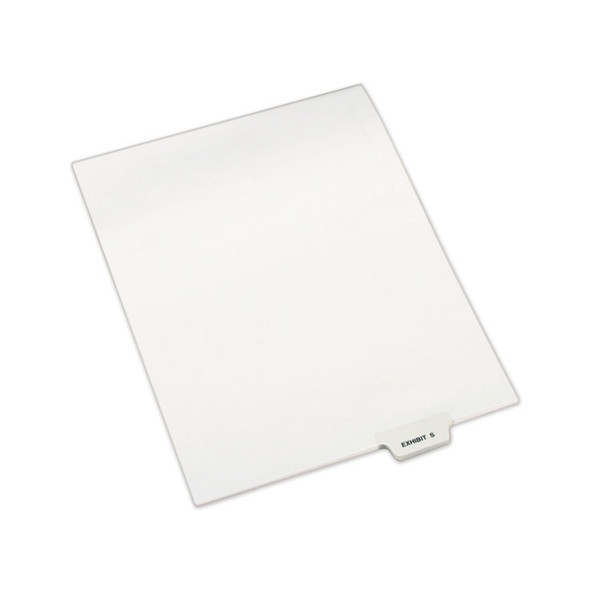 Avery-Style Preprinted Legal Bottom Tab Dividers, 26-Tab, Exhibit S, 11 x 8.5, White, 25/Pack [SKU: AVE12392]