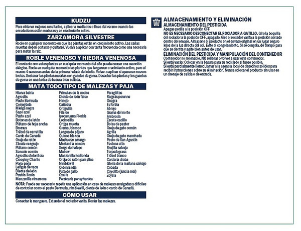 BioAdvanced 704199A RTU Weed and Grass Killer, Liquid, Light Blue, 1.3 gal Bottle [SKU: ORG2861441]