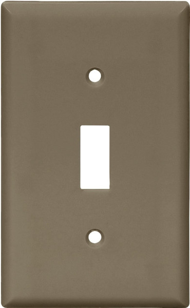 Eaton Wiring Devices 5134B-BOX Wallplate, 4-1/2 in L, 2-3/4 in W, 1 -Gang, Nylon, Brown, High-Gloss [SKU: ORG2156156]