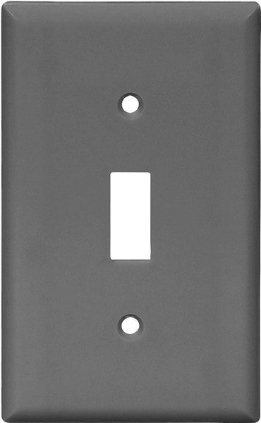 Eaton Wiring Devices 5134BK-SP Wallplate, 4-1/2 in L, 2-3/4 in W, 1 -Gang, Nylon, Black, High-Gloss [SKU: ORG2362200]