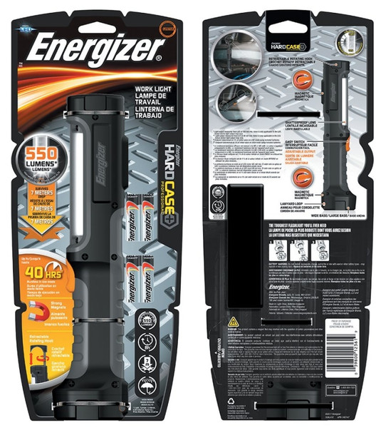 Energizer HCAL41E Work Light, 350 Lumens Lumens, Black [SKU: ORG1981018]