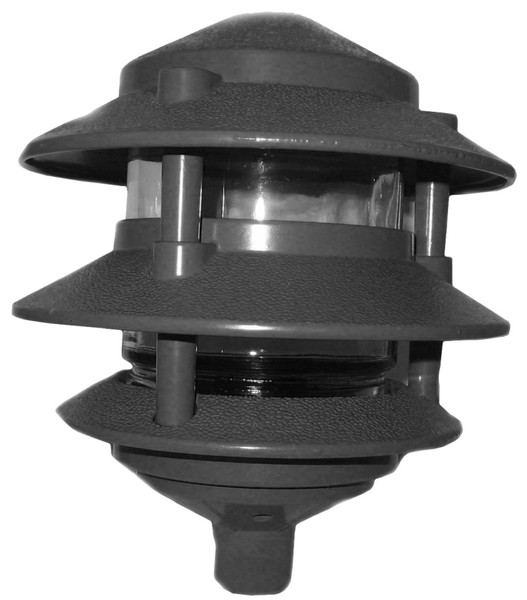 TEDDICO/BWF P-3B Louver Light, 110/120 V, Incandescent Lamp, Metal Fixture, Black [SKU: ORG1719400]