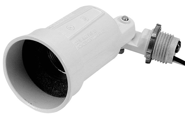 TEDDICO/BWF H-1WV Lamp Holder, 150 W, Metal Housing Material, White [SKU: ORG1719350]