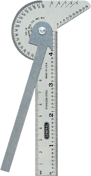 GENERAL 16ME Multi-Use Rule and Gauge, Stainless Steel [SKU: ORG6938856]