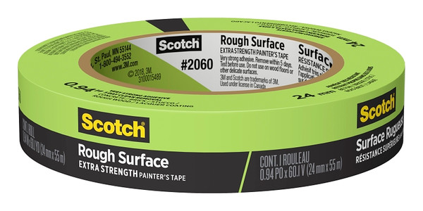 ScotchBlue 2060-24AP Painter's Tape, 60.1 yd L, 0.94 in W, Green [SKU: ORG6954028]