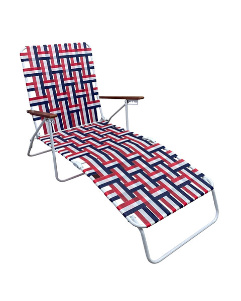 Seasonal Trends AC4012-RED Folding Web Lounge Chair, 25.20 in W, 66.93 in D, 35.04 in H, 300 lbs Capacity [SKU: ORG7282726]