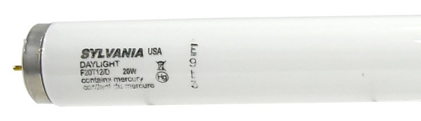 Satco S6566 Fluorescent Bulb, 20 W, T12 Lamp, Medium Bi-Pin, G13 Lamp Base, 1075 Lumens, 6500 K Color Temp [SKU: ORG0924506]