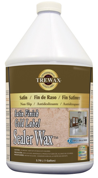 Trewax 887171968 Floor Sealer, 1 gal, Liquid, Acrylic, Multi-Color [SKU: ORG6584569]