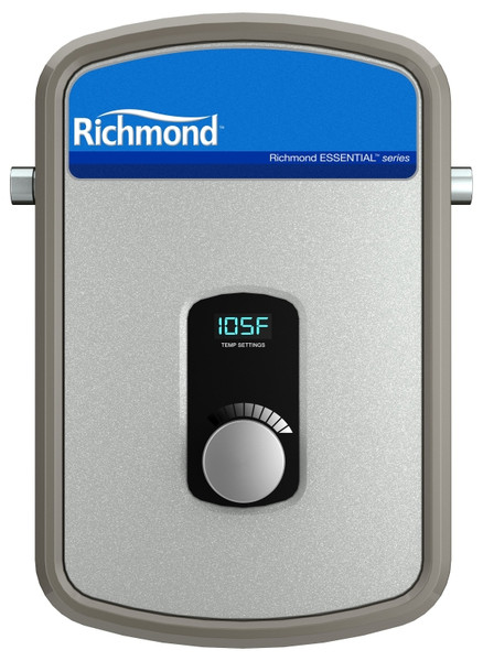 Richmond Essential Series RMTEX-08 Electric Water Heater, 33 A, 240 V, 8 kW, 0.998 % Energy Efficiency, 1 to 4 gpm [SKU: ORG0283713]