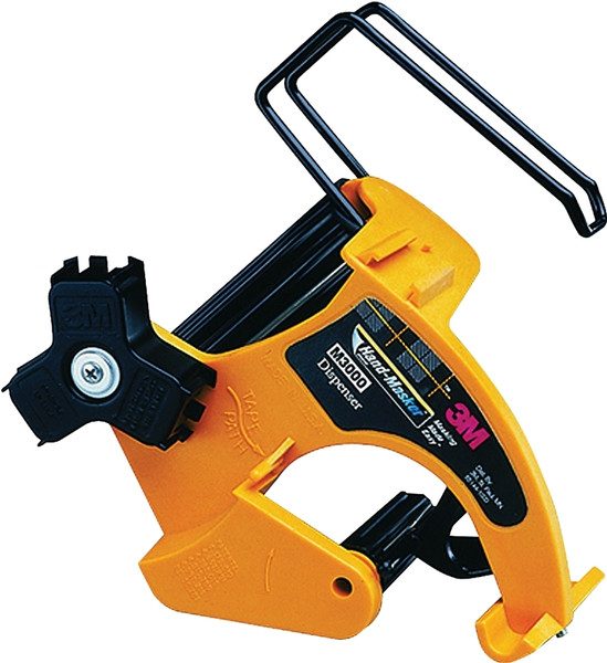 3M Hand-Masker M3000 Masking Paper Dispenser, 8-15/16 in Max Tape W, Yellow [SKU: ORG6237887]