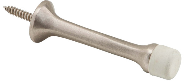 Schlage 61MB15 Door Stop, 7/8 in Dia Base, 3-1/8 in Projection, Brass, Satin Nickel [SKU: ORG7225923]