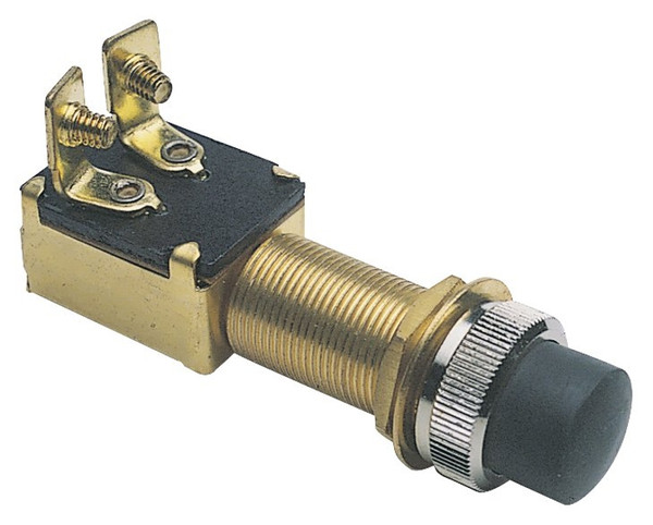 CALTERM 45110 Starter Switch, 15 A, 12 VDC, SPST, Screw Terminal, Brass Housing Material, Black/Brown [SKU: ORG1658756]
