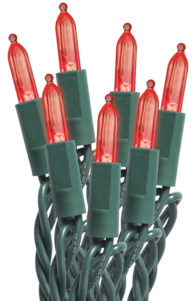 Sylvania Mini String Lights Mini, LED, Red, 50 Ct [SKU: ORG4273462]