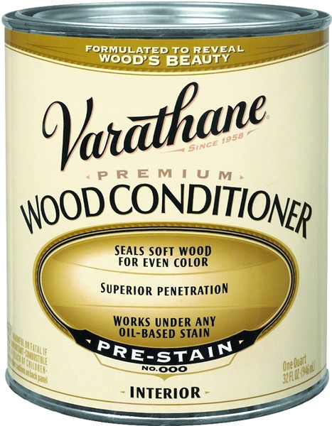 VARATHANE 211775H Premium Wood Conditioner, Clear, Liquid, 1 qt, Can [SKU: ORG3023306]