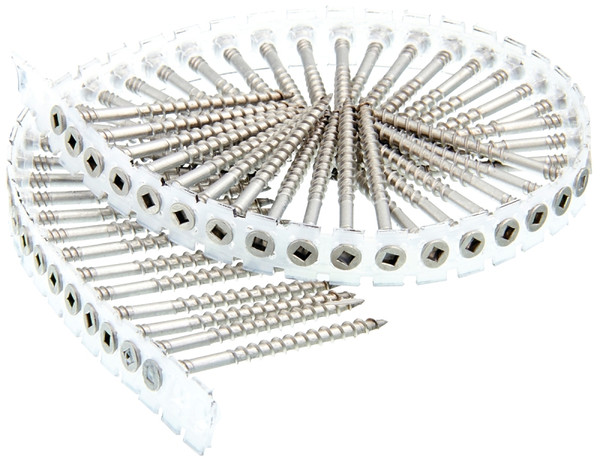 SENCO 08D Series 08D250S Deck Screw, Flat Head, #2 Drive, Stainless Steel, Stainless Steel [SKU: ORG0176479]