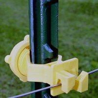 Zareba ITSOY-Z Screw-On Insulator, Aluminum/Polywire/Steel, Polyethylene, Yellow [SKU: ORG6841084]