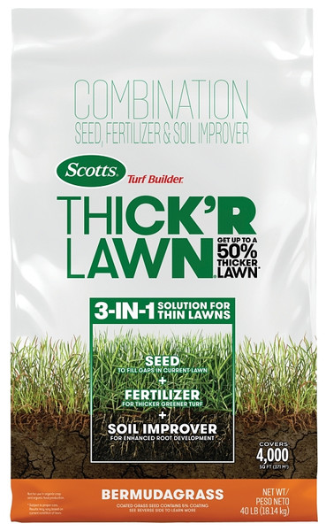 Scotts Turf Builder 30178 Thick'R Lawn Bermuda Grass Seed, 40 lb Bag [SKU: ORG8329617]