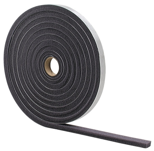 M-D 02113 Foam Tape, 3/4 in W, 17 ft L, 1/2 in Thick, Gray [SKU: ORG1445170]