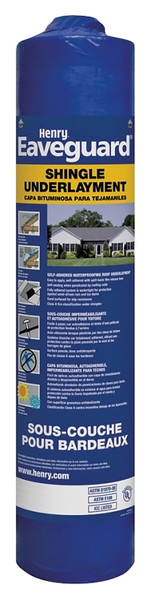 Eaveguard HE740915 Roofing Underlayment, 33.3 ft L, 3 ft W, Asphalt [SKU: ORG7429020]