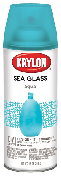 Krylon K09057000 Spray Paint, Sea Glass, Aqua, 12 oz, Aerosol Can [SKU: ORG5752803]