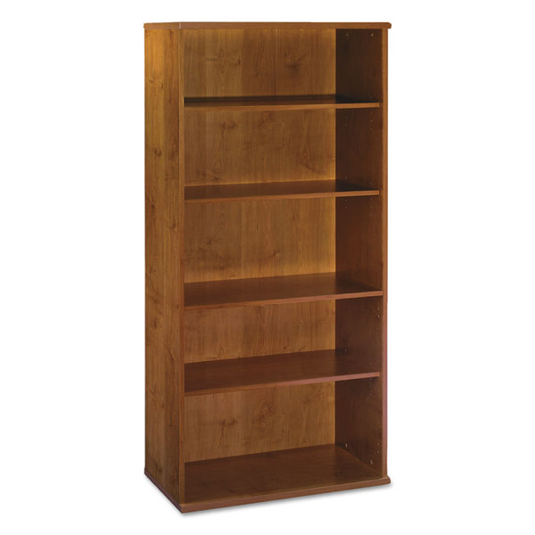 Series C Collection Bookcase, Five-Shelf, 35.63w x 15.38d x 72.78h, Natural Cherry [SKU: BSHWC72414]