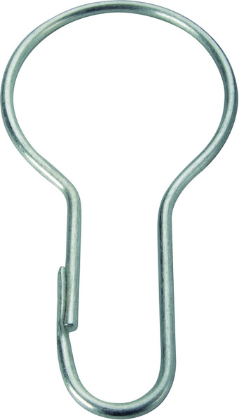 Simple Spaces PMB-007 Shower Curtain Pin, Snap-Fit, Zinc, Sliver, For: Shower Liners and Curtains [SKU: ORG2918704]