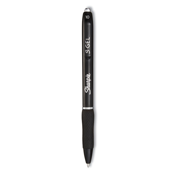 S-Gel High-Performance Gel Pen, Retractable, Bold 1 mm, Black Ink, Black Barrel, 36/Pack [SKU: SAN2096181]