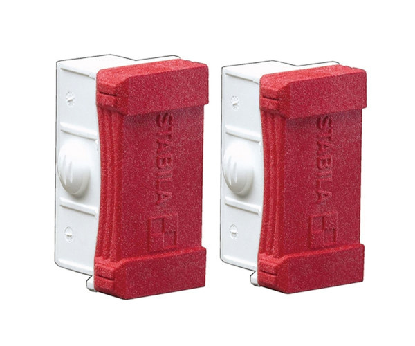 Stabila 20070 Level End Caps, 1.3 in L, Rubber, Red [SKU: ORG9558438]