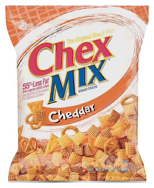 Chex Mix CMC8 Snack Food, Cheddar Flavor, 3.6 oz Bag [SKU: ORG3444908]