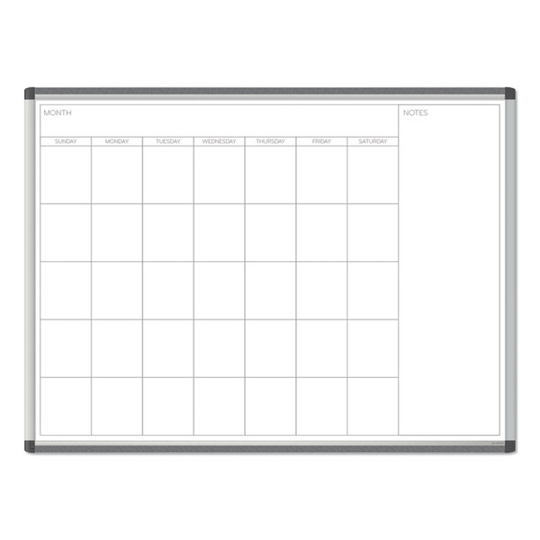 PINIT Magnetic Dry Erase Undated One Month Calendar, 48 x 36, White [SKU: UBR2903U0001]