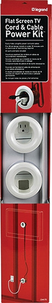 Legrand CMK70 Cord and Cable Power Kit, Low Voltage Cable, White [SKU: ORG6875264]