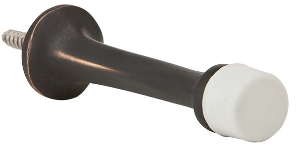 Schlage Ives Series 61MB10B Base Door Stop, 7/8 in Dia Base, 3-1/8 in Projection, Brass, Bronze [SKU: ORG7225899]