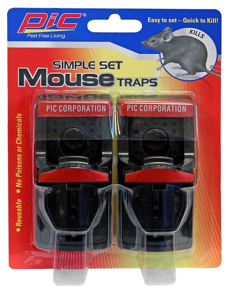 Pic PMT-2 Mouse Trap, 6.9 in L, 5-1/4 in W, 2.4 in H [SKU: ORG8917445]