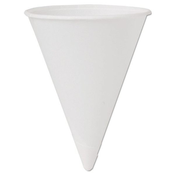 Cone Water Cups, Cold, Paper, 4 oz, White, 200/Bag, 25 Bags/Carton [SKU: SCC4BRCT]
