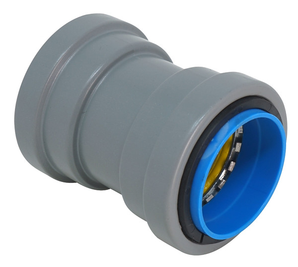 Southwire SIMPush 67599601 Liquidtight Coupling, 1/2 in Push-On, 1.41 in Dia, 2.32 in L, PVC [SKU: ORG8110215]
