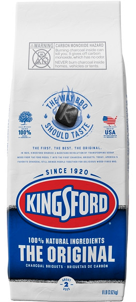 KINGSFORD 32114 Original Charcoal Briquettes, Charcoal, 8 lb Bag [SKU: ORG4850673]