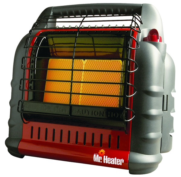 Mr. Heater Big Buddy F274805 Portable Heater, 2 or 20 lb Fuel Tank, Propane, 4000 to 18,000 Btu/hr BTU, Red [SKU: ORG6509079]