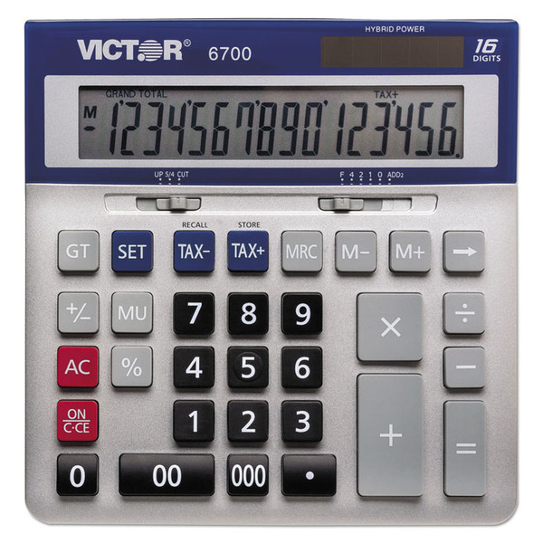 6700 Large Desktop Calculator, 16-Digit LCD [SKU: VCT6700]