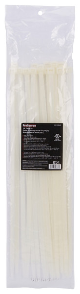 ProSource CV380-253L Cable Tie, 96 mm Max Bundle Dia, Self-Lock Locking, Nylon, Clear [SKU: ORG6515845]
