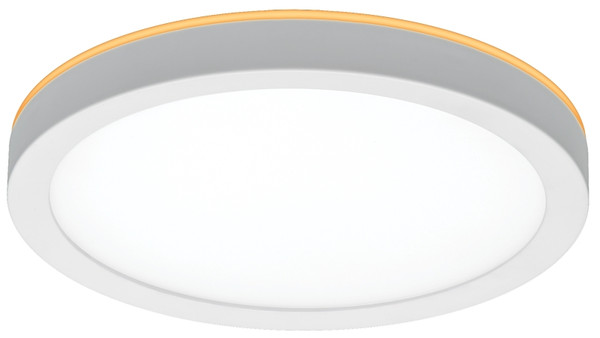 ETI LowPro Series 56568114 Ceiling Light with Nightlight, 120 V, 12 W, Integrated LED Lamp, 800 Lumens, White Fixture [SKU: ORG5347216]
