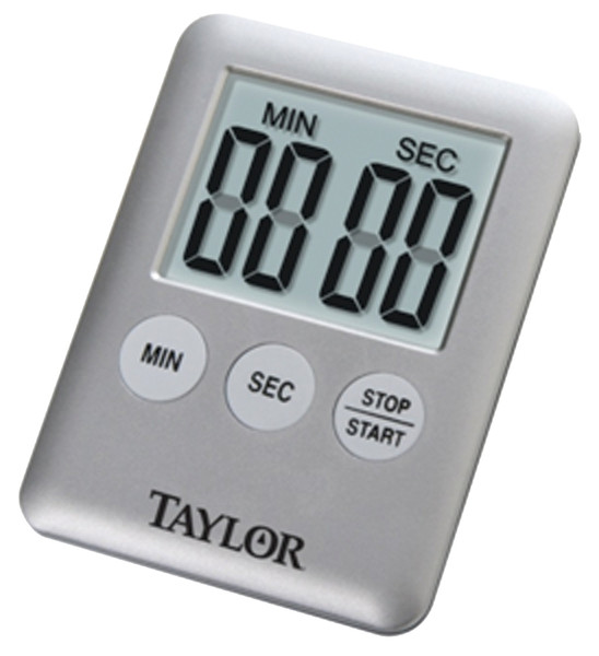Taylor 5842N15 Timer, LCD Display, 0 min 0 sec to 99 min 59 sec, Gray [SKU: ORG6554356]