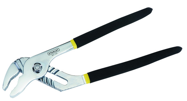 STANLEY 84-110 Joint Plier, 10-1/4 in OAL, 2 in Jaw Opening, Black/Gray Handle, Cushion-Grip Handle [SKU: ORG1613256]