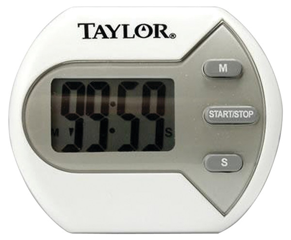 Taylor 5806 Timer, LCD Display, 99 min, White [SKU: ORG6410104]
