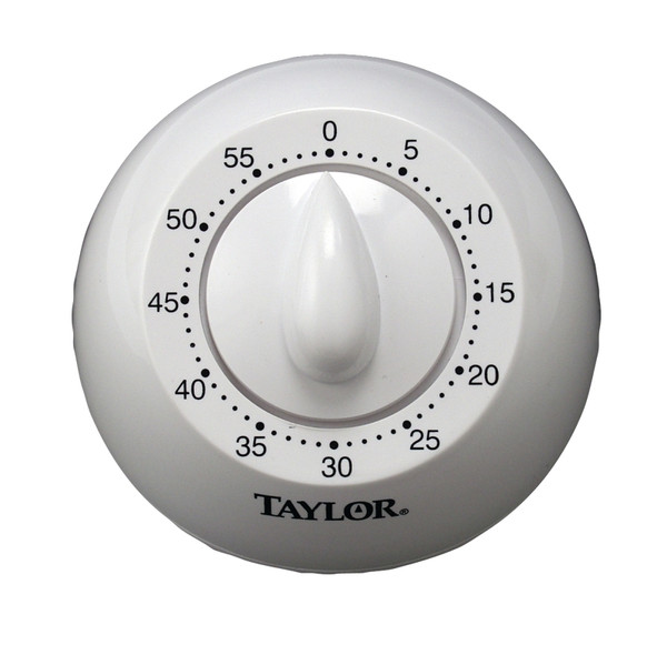 Taylor 5832 Mechanical Timer, 60 min, White [SKU: ORG7187966]