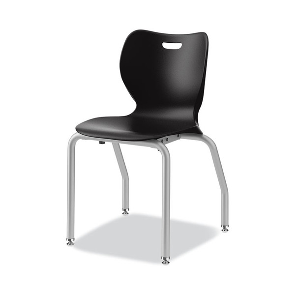 SmartLink Four-Leg Chair, 19.5" x 19.63" x 31", Onyx Seat, Onyx Base, 4/Carton [SKU: HONSL4L18EONP]
