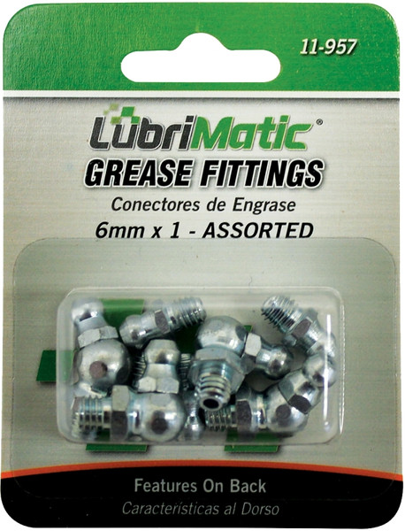 Lubrimatic 11-957 Grease Fitting Assortment, M6 x 1 [SKU: ORG6809602]