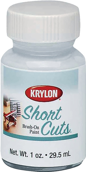 Krylon KSCB025 Brush-On Paint, High-Gloss, White, 1 oz, Bottle [SKU: ORG7512742]